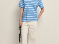 Футболка свободного силуэта в полоску