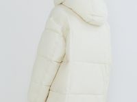 Утеплённая стёганая куртка с капюшоном, Бежевый