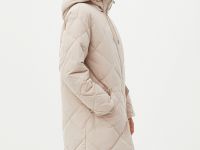 Стеганое утепленное пальто