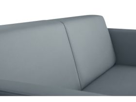 Диван прямой Боско-3 Экокожа Серый