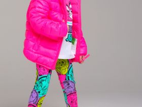 Куртка текстильная с полиуретановым покрытием для девочек