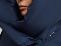 Стеганый пуховик с натуральным пухом