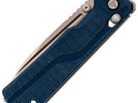 Складной нож SRM Rubik 7228B-ME2, сталь 140Cr, рукоять микарта, синий