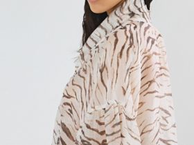 Блузка из лиоцелла с бантом-завязкой, Белый