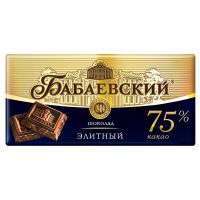 Шоколад Бабаевский элитный 75% какао, 150 гр.