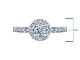 Помолвочное кольцо из серебра э0612кц06165200_white