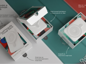 Портативное зарядное устройство VLP Dual Magsafe Qi 10 000 мАч Чёрное