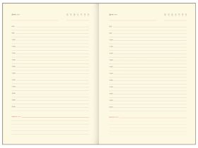 Ежедневник недатированный, кожзам Greenwich Line"New Story. Beige" А5 136 л, тон. блок