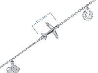 Браслет из серебра с бриллиантами э0601бр04202971