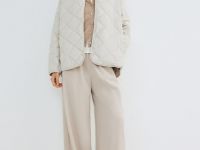 Лёгкая стёганая куртка, Бежевый