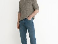 Базовые зауженные джинсы, Синий