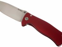 Нож складной LionSteel SR2A RS Mini, сталь Uddeholm Sleipner® Satin Finish, рукоять алюминий (Solid®), красный