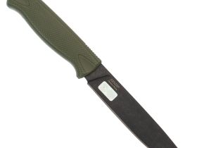 Рыбацкий нож Otus Khaki, сталь AUS-8, рукоять эластрон, хаки, Кизляр