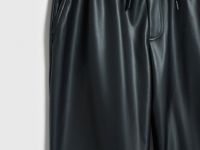 Брюки из искусственной кожи, Черный