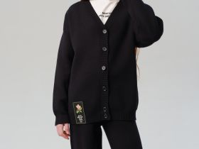 Комплект трикотажный для девочек: брюки, кардиган