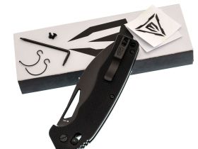 Складной нож Obertech ns-01 Drop point, сталь VG-10, рукоять G10, черный