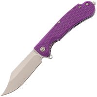 Складной нож Daggerr Powie Purple DL, сталь 8Cr14MoV, рукоять FRN, фиолетовый