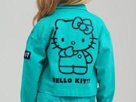 Куртка текстильная джинсовая для девочек