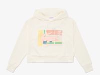 Женская короткая толстовка Lacoste с капюшоном