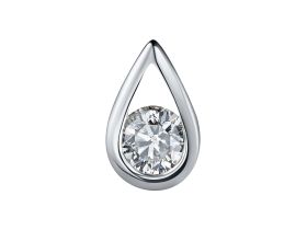 Классическая подвеска из белого золота с бриллиантом э4701пд06200853