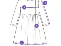 Платье трикотажное для девочек