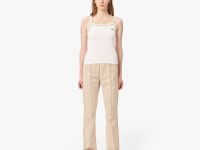 Женская хлопковая майка Lacoste с контрастными акцентами