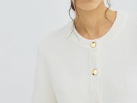 Укороченный кардиган, Белый