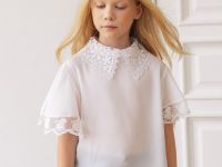 Блузка с коротким рукавом для девочки