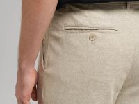 Брюки полуприлегающего кроя со льном