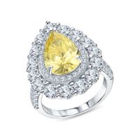 Серебряное кольцо с фианитами