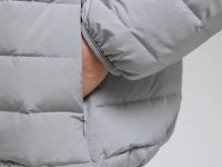 Стеганый пуховик с натуральным пухом
