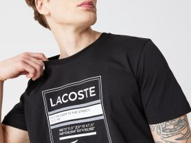 Мужская футболка Lacoste приталенного кроя