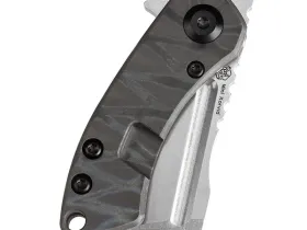 Складной нож Kansept Mini Korvid, сталь S35VN, рукоять Tiger Stripe Flamed Titanium