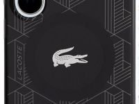 Чехол Lacoste Silver Croc MagSafe для Galaxy S25 Ultra черный