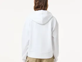 Женская флисовая толстовка Lacoste оверсайз