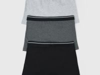 Трусы для мальчиков, 3 шт., Серый