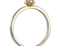 Кольцо из желтого золота с бриллиантами э0301кц09210001