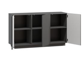 Тумба Кейлет 137x80 Штриx Графитовый