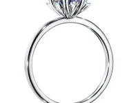 Кольцо из белого золота с танзанитом и бриллиантами э4742кц12200417