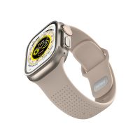 Ремешок WiWU Comf Secur для Apple Watch 44/45/46/49mm силикон (Wi-WB201) (белый)