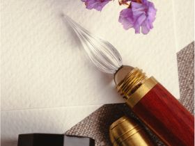 Ручка-перо стеклянная для каллиграфии Малевичъ