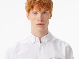 Мужская хлопковая рубашка Lacoste