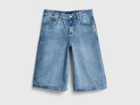 Джинсовые шорты-бермуды, Голубой