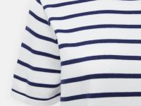 Джемпер в полоску с коротким рукавом