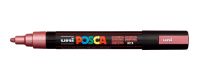 Маркер UNI "POSCA" PC-5M, 1,8-2,5 мм, наконечник пулевидный, цвет красный металлик