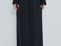 Широкие брюки с эластичным поясом, Черный