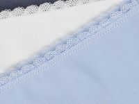 Трусы для девочек, 3 шт., Голубой