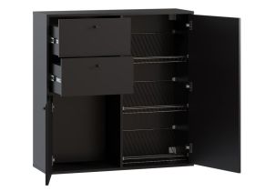 Обувница подвесная Сайрис 98x99 Черный