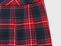 Юбка мини в складку для девочек, Красный