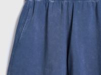 Шорты из футера с эффектом стирки, Синий